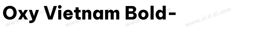 Oxy Vietnam Bold字体转换